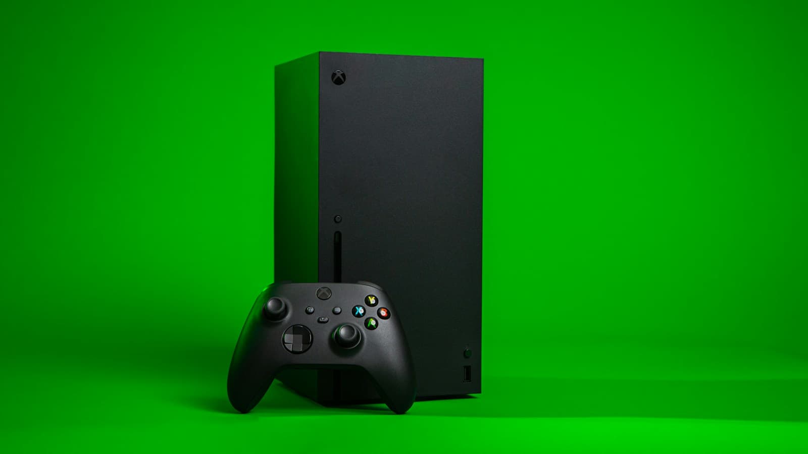 Xbox Series X et manette — photo réelle